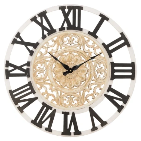 Часы настенные Cozy noir бежевый/черный