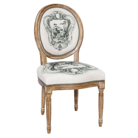 Стул «Туаль де Жуи», сюжет 1, антик грин