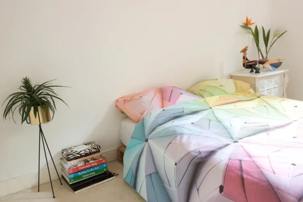 Комплект пододеяльник с наволочками Оригами