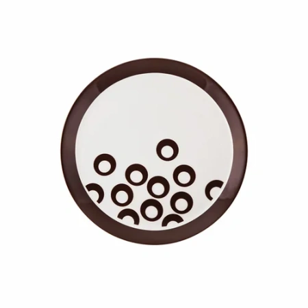 Тарелка десертная Utd brown D21 см, white, brown