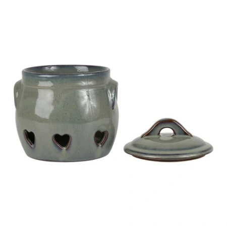 Банка с крышкой Suzanne 19x21 см серая