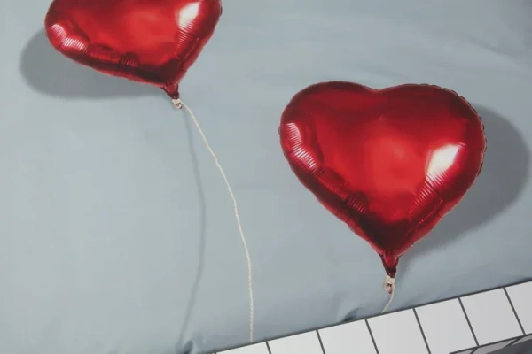 Комплект пододеяльник и наволочка Сердце в облаках