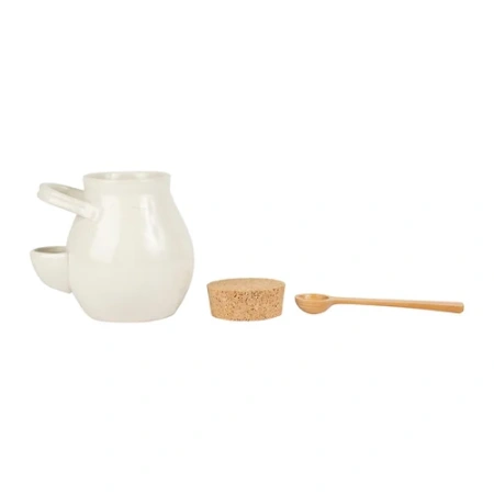 Банка для сыпучих продуктов с ложкой Suzanne бежевая