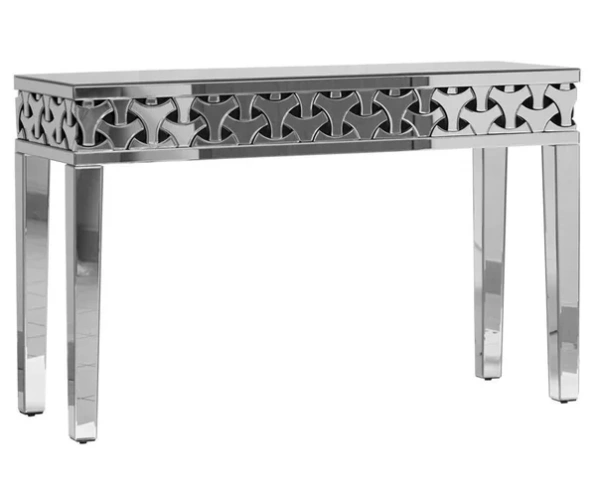 Консоль зеркальная прямоугольная с узором Geo