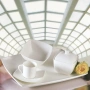 Тарелка десертная Elegance white white