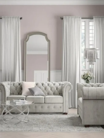 Кресло белое, экокожа Р Chesterfield