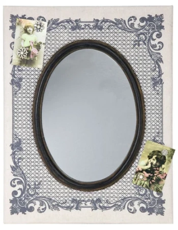 Зеркало с тканевой рамой «Фривольность»