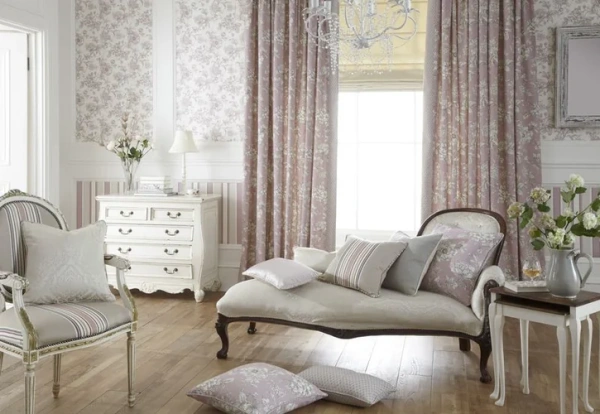 Штора "Флора" розовый фон ширина 140 см