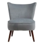 Кресло серое с синим, велюр Р Vermont Chair